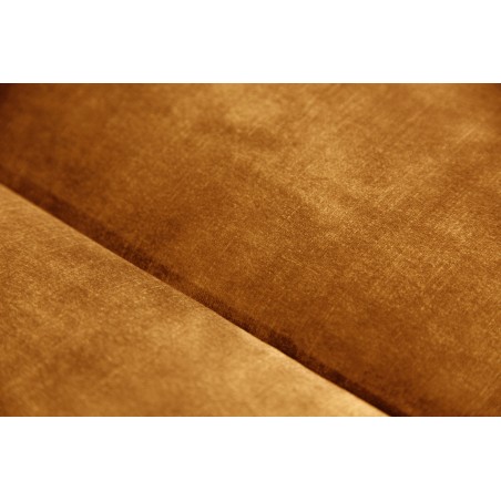 Canapé Chesterfield Modern Barock velours moutarde 3 places