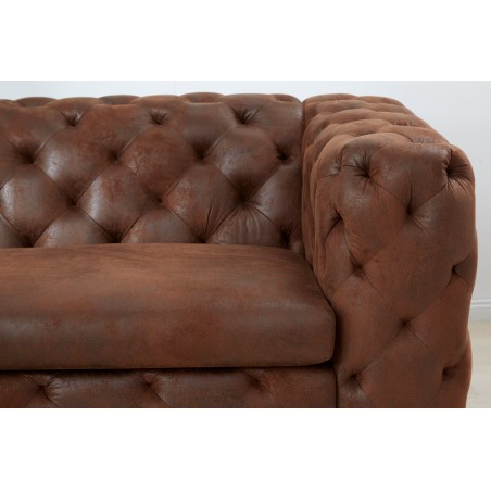 Canapé Chesterfield MODERN BAROCK 3 places Marron
