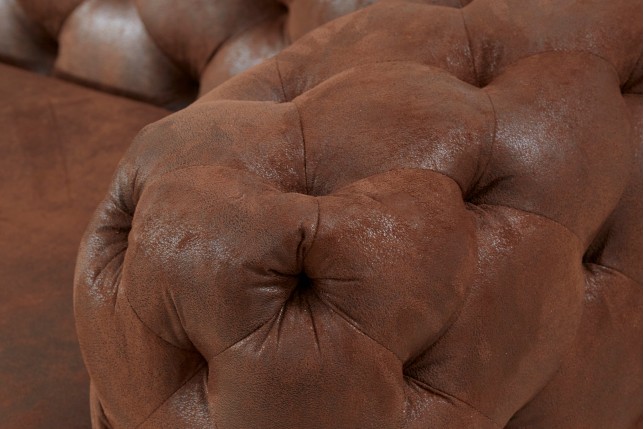 Canapé Chesterfield MODERN BAROCK 3 places Marron