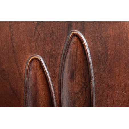 Buffet bas DUNE 175cm acacia massif brun noyer 3D