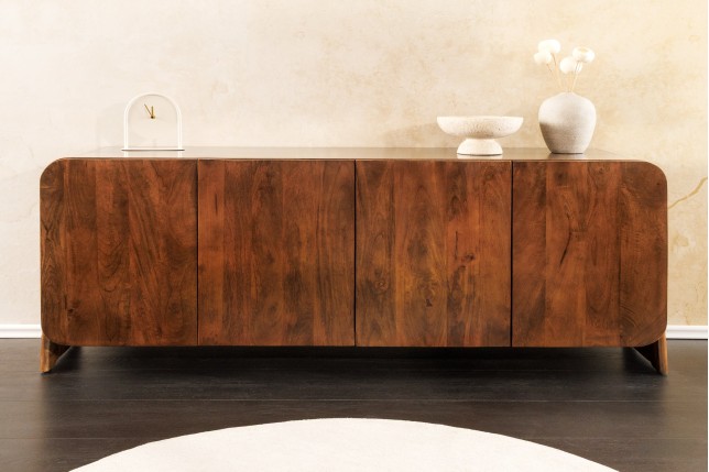 Buffet bas BRASIL 175cm manguier massif brun