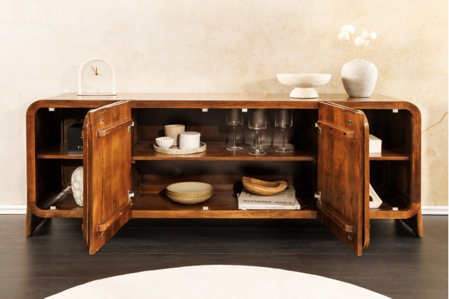 Buffet bas BRASIL 175cm manguier massif brun
