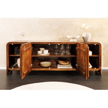 Buffet bas BRASIL 175cm manguier massif brun