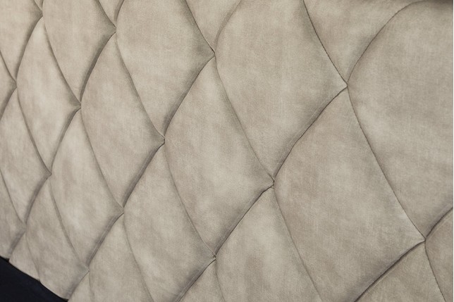 Lit ELYSIUM 180x200cm Velours Champagne Beige - Rangement