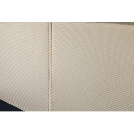 Lit ROCCO 180x200cm cordon beige avec rangement