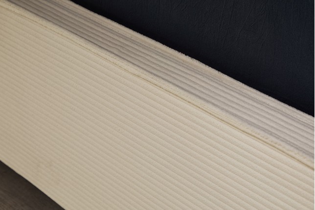 Lit ROCCO 180x200cm cordon beige avec rangement