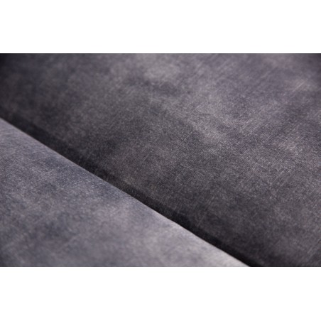 Canapé MODERN BAROCK 3 places velours gris Chesterfield