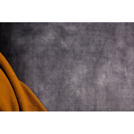 Canapé MODERN BAROCK 3 places velours gris Chesterfield