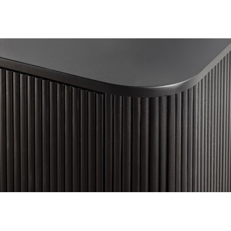 Buffet bas GATSBY 160cm manguier noir et doré style rétro