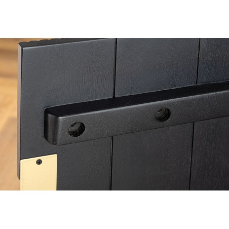 Buffet bas GATSBY 160cm manguier noir et doré style rétro