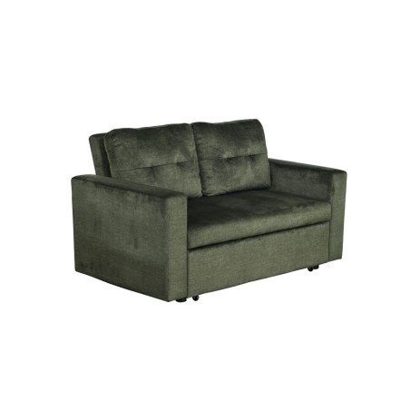 Canapé-lit SMART 140cm 2 places velours vert