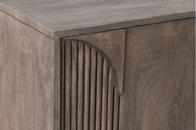 Buffet bas ART DECO 170cm manguier gris | Déco haut de gamme