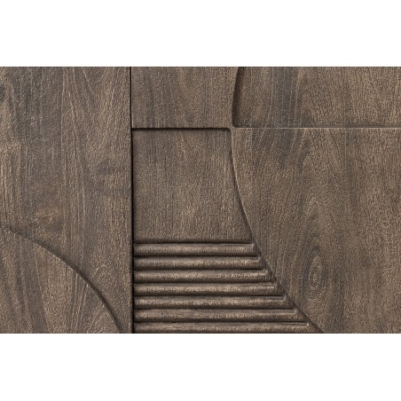 Buffet bas ART DECO 170cm manguier gris | Déco haut de gamme