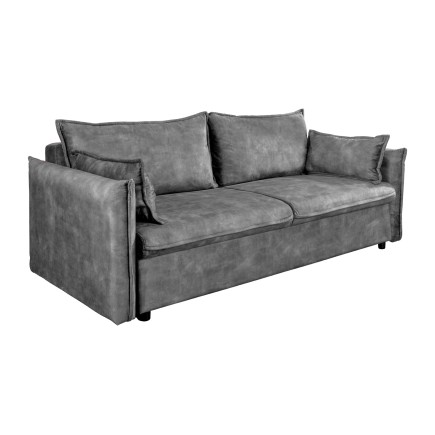 Canapé-lit APARTMENT 215cm 3 places velours gris