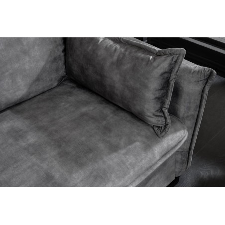 Canapé-lit APARTMENT 215cm 3 places velours gris