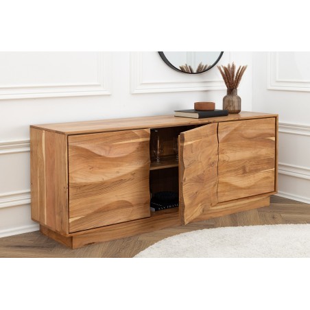Buffet bas DESERT 160cm Acacia Massif Naturel 3D