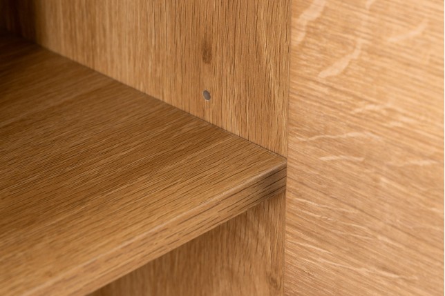 Buffet bas ATELIER 160cm chêne naturel pieds noirs
