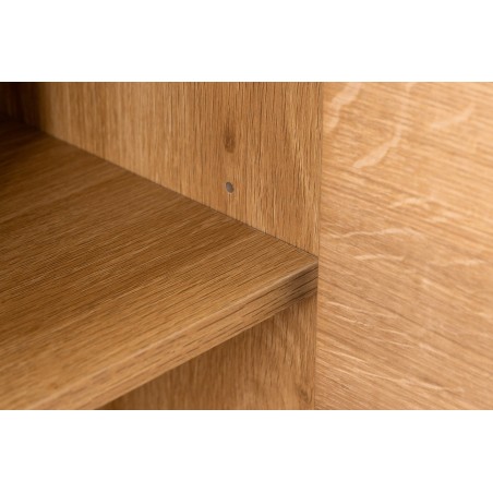 Buffet bas ATELIER 160cm chêne naturel pieds noirs