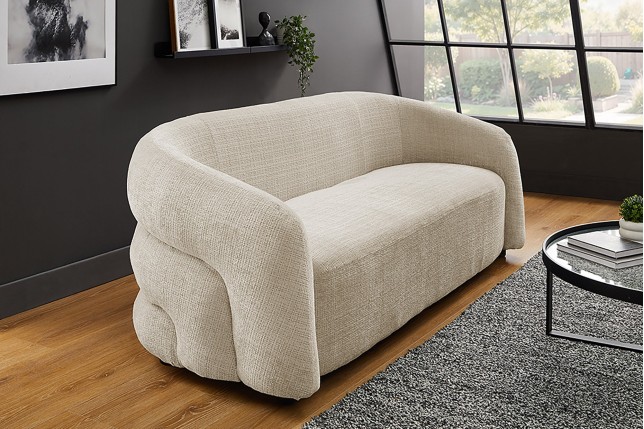 Canapé VOGUE 3 places chenille beige 200cm