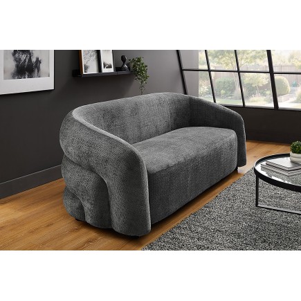 Canapé VOQUE 3 places chenille grise 200cm