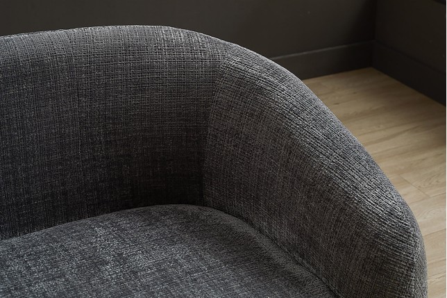 Canapé VOQUE 3 places chenille grise 200cm