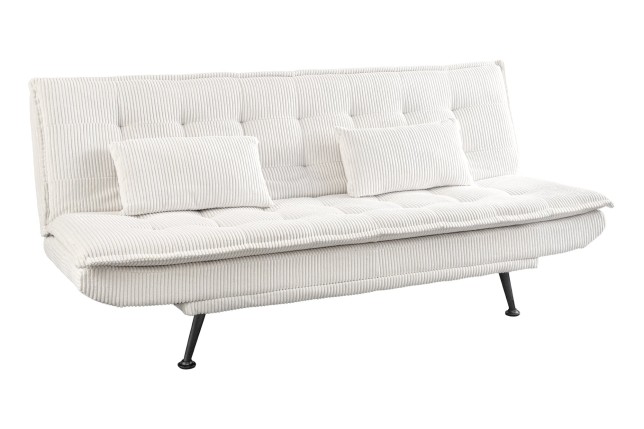 Canapé-lit JAZZ 195cm 3 places cordon beige - Pin massif