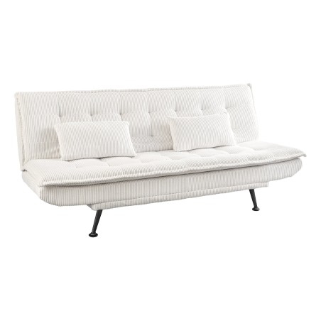 Canapé-lit JAZZ 195cm 3 places cordon beige - Pin massif