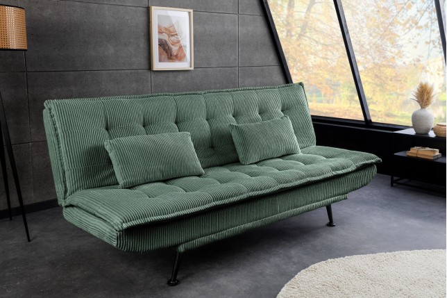 Canapé-lit JAZZ 3 places cordon vert 195cm