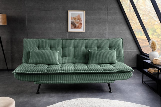 Canapé-lit JAZZ 3 places cordon vert 195cm