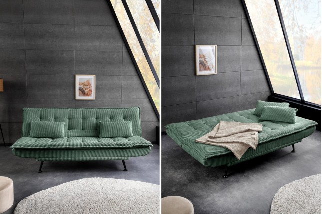 Canapé-lit JAZZ 3 places cordon vert 195cm