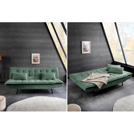 Canapé-lit JAZZ 3 places cordon vert 195cm