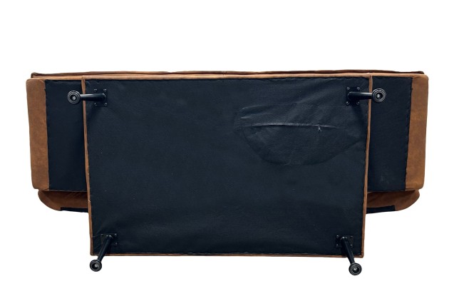 Canapé-lit JAZZ 195cm 3 places microfibre marron