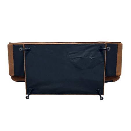 Canapé-lit JAZZ 195cm 3 places microfibre marron