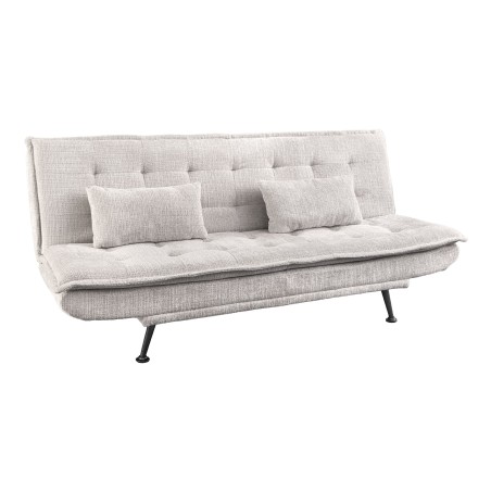 Canapé-lit JAZZ 195cm Chenille Champagne Beige - 3 Places