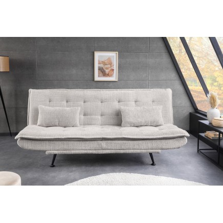 Canapé-lit JAZZ 195cm Chenille Champagne Beige - 3 Places 2