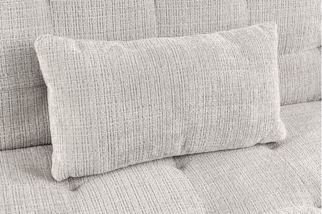 Canapé-lit JAZZ 195cm Chenille Champagne Beige - 3 Places