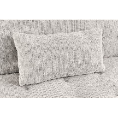 Canapé-lit JAZZ 195cm Chenille Champagne Beige - 3 Places