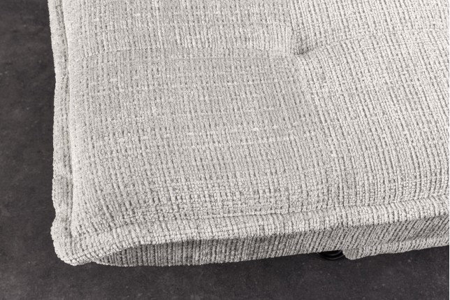 Canapé-lit JAZZ 195cm Chenille Champagne Beige - 3 Places