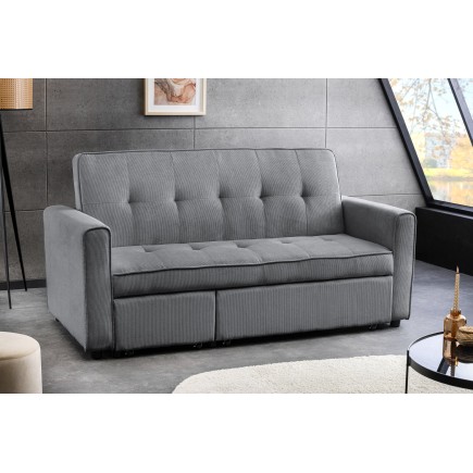 Canapé-lit SMART 180cm 2 places cordon gris