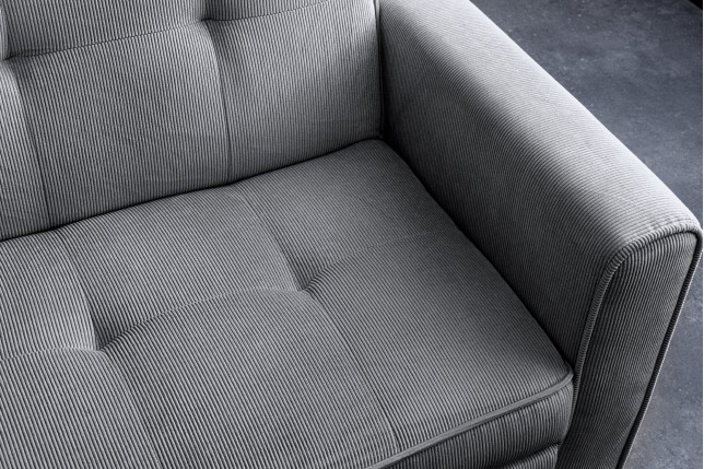 Canapé-lit SMART 180cm 2 places cordon gris