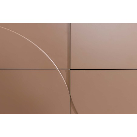 Buffet bas SAVOY 150cm travertin céramique - Design 3D