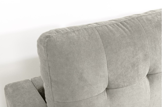 Canapé d'angle STOCKHOLM 220cm cordon greige