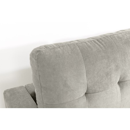 Canapé d'angle STOCKHOLM 220cm cordon greige