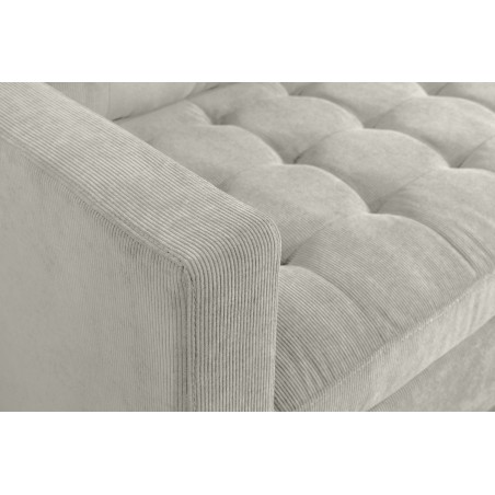 Canapé d'angle STOCKHOLM 220cm cordon greige