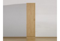 Armoire colonne 200x50 cm 1 porte coloris hêtre