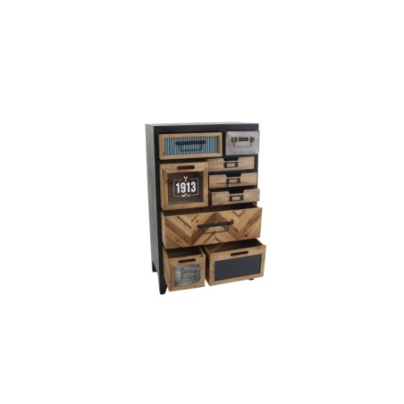 Buffet bas SECRETS 95cm bois de pin vintage brown