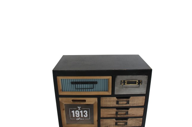 Buffet bas SECRETS 95cm bois de pin vintage brown