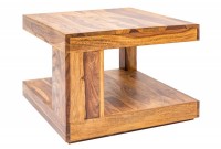 Table basse carré en bois massif 60x60 cm