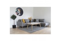 Table basse rectangulaire design scandinave coloris blanc