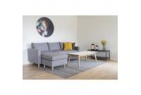 Table basse rectangulaire design scandinave coloris blanc